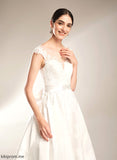 With Neck Chapel Scoop Dress Willow Beading Wedding Dresses Train Wedding Sequins Ball-Gown/Princess