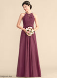 Prom Dresses Scoop Briley Chiffon A-Line Floor-Length Lace