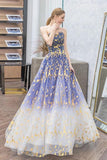 Charming Ombre Puffy Strapless Sparkly Prom Dress, Sexy Long Sleeveless Party Dresses STF15118
