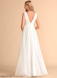 Wedding Wedding Dresses Dress Katherine A-Line With Chiffon Floor-Length V-neck Split Front
