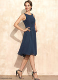 Bride Scoop Dress of Neck Knee-Length A-Line Braelyn Mother of the Bride Dresses the Mother Chiffon