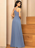 Straps&Sleeves Silhouette Fabric Scoop Neckline A-Line Length Floor-Length Thea Bridesmaid Dresses