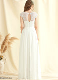 Wedding Scoop Chiffon Floor-Length Dress Lace Wedding Dresses Jaylen A-Line