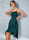 Midi Kiersten Shoulder Satin A-line Sleeveless Dresses Club Dresses Sexy One