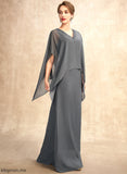 Mother Mother of the Bride Dresses A-Line Dress Aliza Sequins With the Beading Chiffon V-neck Bride of Floor-Length