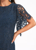 Scoop Dress Cocktail Dresses Kristen Knee-Length Cocktail Lace Sheath/Column Neck