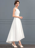 Wedding Dress Wedding Dresses Square Neckline Ida A-Line Asymmetrical Satin