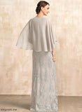 of the Mother Square A-Line Lace Kyra Dress Neckline Bride Mother of the Bride Dresses Floor-Length