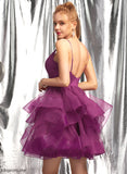 Tulle Ball-Gown/Princess Prom Dresses Short/Mini Jacey V-neck