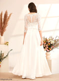 Wedding Illusion Ruffle A-Line Arianna Wedding Dresses Dress Floor-Length Beading With