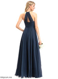 Neckline A-Line Length Embellishment ScoopNeck Floor-Length Silhouette Ruffle Fabric Kayley Natural Waist Sleeveless Bridesmaid Dresses