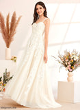 With Off-the-Shoulder Dress A-Line Wedding Sequins Katelynn Wedding Dresses Sweep Train Beading