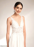 With Beading Chiffon Dress Lace V-neck Train Sequins A-Line Court Mira Wedding Dresses Wedding