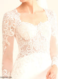 Wedding Dresses Trumpet/Mermaid Wedding With Beading Chapel Tiara Train Dress Sequins V-neck
