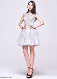 Dress Homecoming Homecoming Dresses Lace Appliques Short/Mini Neck A-Line Cheryl With Organza Tulle Lace High