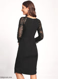 Jayla Asymmetrical Neck Club Dresses Stretch With Bodycon Sequins Cocktail Ruffles Lace Scoop Cascading Dress Crepe