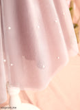 - Justine Neck Lace/Beading Tulle Sleeveless Scoop With Dress Girl A-Line Flower Flower Girl Dresses Knee-length