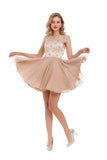 2024 A Line Homecoming Dresses Scoop Chiffon With PT1A7977