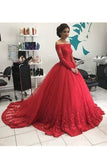2024 Quinceanera Dresses Boat Neck Long Sleeves PX14DRY3
