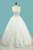 2024 Wedding Dresses Off The Shoulder A Line With P49JXN39