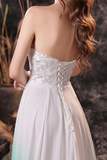 Simple Sweetheart Open Back Lace Wedding Dress