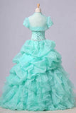 2024 Ball Gown Sweetheart Jewel Beaded Bodice Bubble And Ruffled PZBXX8RG