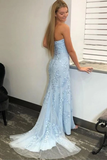 Mermaid Strapless Split Prom/Formal Dress With STFPE2BAGZ1