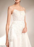 Wedding Tulle Dress Square A-Line Court Sequins Train Wedding Dresses With Beading Neckline Lace Denise