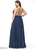 Neckline Fabric V-neck A-Line Length Floor-Length Embellishment SplitFront Silhouette Anahi Bridesmaid Dresses