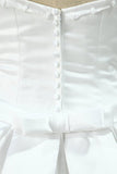 2024 Wedding Dresses Satin A Line With Beading And Bow Knot PLDF78AT