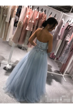Sweatheart Embroidered Beads Tulle Ball Gown Prom STFPZBYPQH8