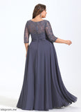 Lace Floor-Length Chiffon Shyanne Sequins A-Line Scoop With Prom Dresses