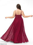Floor-Length V-neck Length Silhouette A-Line Fabric Sequins Embellishment Neckline Mayra A-Line/Princess Floor Length Bridesmaid Dresses