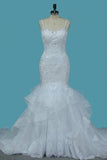 2024 Gorgeous Wedding Dresses Spaghetti Straps Mermaid/Trumpet With PK8F6GJZ
