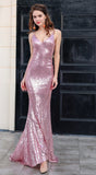 2024 Backless Sequin Mermaid Gold Long Custom Criss Cross Sleeveless Prom Dresses