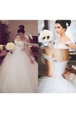 Charming Off The Shoulder Wedding Dresses Elegant STFPBB4F72M