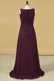 2024 New Arrival Straps Sheath Chiffon Mother Of The Bride PK2BD85H