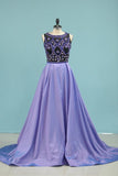2024 New Arrival Plus Size Prom Dresses A Line Scoop With P2QNNAMA