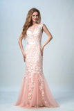 2024 Bicolor Prom Dresses Bateau Mermaid Low Back Sweep/Brush Train Tulle With Ivory P49Q2PBX