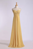 Bridesmaid Dresses Floor Length Sweetheart Sheath/Column Chiffon PQ4E517J