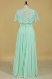 2024 New Arrival Mother Of The Bride Dresses A Line Straps Chiffon & Lace With PHMH9S24