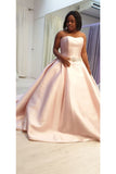 Wedding Dresses Strapless Satin A Line With STFP9LAL4E5