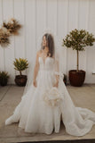 Ball Gown Sweetheart Wedding Dresses With Appliques Beach Wedding STFPH5FC74F