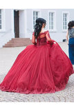 2024 Long Sleeves Quinceanera Dresses Ball Gown Boat Neck With PZ4JFE64
