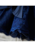 A-line/Princess Scoop Sleeveless Bowknot Tea-Length Lace Flower Girl Dresses TPP0007706